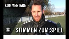 Die Stimmen zum Spiel | SF Niederwenigern – 1. FC Kleve (21.Spieltag, Landesliga Gruppe 2)