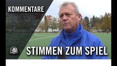 Die Stimmen zum Spiel | SFC Stern U19 – Altglienicke U19 (2. Spieltag, Verbandsliga)