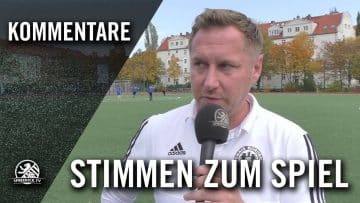 Die Stimmen zum Spiel | SFC Stern 1900 – Tennis Borussia Berlin (3. Runde, Pokal)