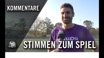 Die Stimmen zum Spiel | SFD Schwanheim – SG Nassau Diedenbergen II (12. Spieltag, Kreisliga B )
