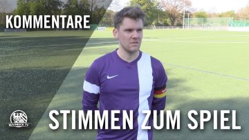 Die Stimmen zum Spiel (SFD Schwanheim – 1. FC Lorsbach II, Kreisliga B, Kreis Maintaunus)
