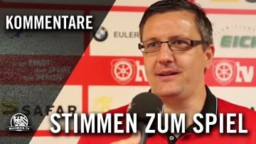 Die Stimmen zum Spiel (SG 01 Hoechst – SG Walluf, Gruppenliga Wiesbaden) | MAINKICK.TV