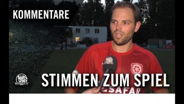 Die Stimmen zum Spiel | SG 01 Hoechst – VfB Unterliederbach (1. Spieltag, Gruppenliga Wiesbaden)