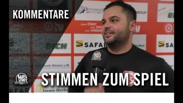 Die Stimmen zum Spiel | SG 01 Hoechst – TuS Hahn (20. Spieltag, Gruppenliga Wiesbaden)