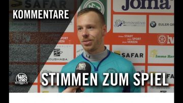 Die Stimmen zum Spiel | SG 01 Hoechst – DJK Flörsheim (18. Spieltag, Gruppenliga Wiesbaden)