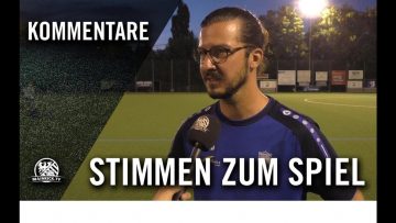 Die Stimmen zum Spiel | SG Bornheim Grün/Weiss – FC Bayern Alzenau (Hessenpokal)