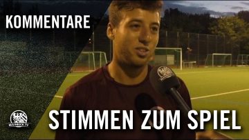 Die Stimmen zum Spiel (SG Concordia Eschersheim – FC Kalbach, Finale)