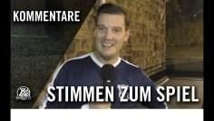 Die Stimmen zum Spiel | SG Kupferdreh – VfB Essen-Nord (5.Runde, Kreispokal, Essen)