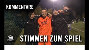 Die Stimmen zum Spiel | SG Oberliederbach – FC Eddersheim (17. Spieltag, Verbandsliga Mitte)
