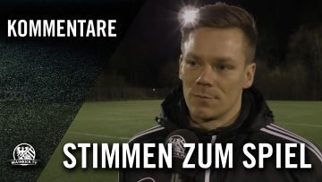 Die Stimmen zum Spiel (SG Oberliederbach – SF/BG Marburg, Verbandsliga Mitte) | MAINKICK.TV