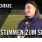 Die Stimmen zum Spiel | SG Rosenhöhe Offenbach – Germania Großkrotzenburg (26. Spieltag)