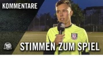 Die Stimmen zum Spiel | SG Rot-Weiss Frankfurt U19 – FSV Frankfurt U19 (Halbfinale, U19 Hessenpokal)