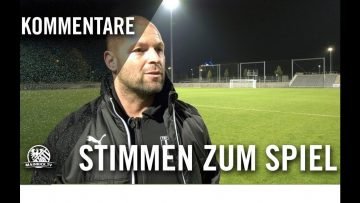 Die Stimmen zum Spiel | SG Rot-Weiss Frankfurt – TSV Lehnerz (12 Spieltag Hessenliga)