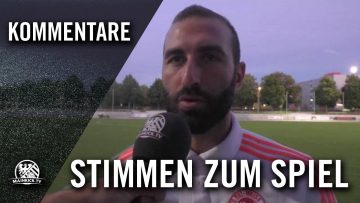 Die Stimmen zum Spiel (SG Rot-Weiss Frankfurt – TSV Steinbach, 2. Runde, Hesenpokal 2016/2017)