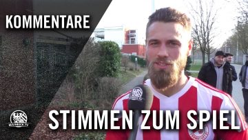 Die Stimmen zum Spiel (SG Rot-Weiss Frankfurt – FV Bad Vilbel, Testspiel) | MAINKICK.TV