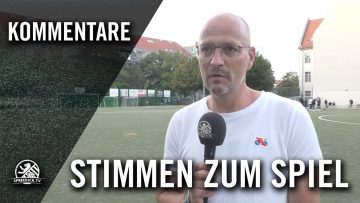 Die Stimmen zum Spiel | SG Rotation Prenzlauer Berg – SV Blau-Gelb (4. Spieltag, Bezirksliga St. 3)