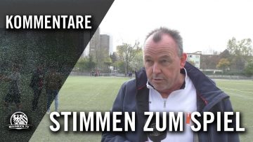 Die Stimmen zum Spiel | SG Sossenheim – TUS Niederjosbach (29. Spieltag, Kreisliga A Maintaunus)