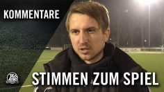 Die Stimmen zum Spiel (SG Welper – DJK TuS Hordel, Viertelfinale Kreispokal Bochum) | RUHRKICK.TV