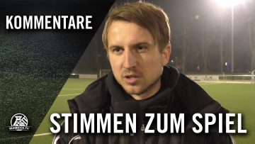 Die Stimmen zum Spiel (SG Welper – DJK TuS Hordel, Viertelfinale Kreispokal Bochum) | RUHRKICK.TV