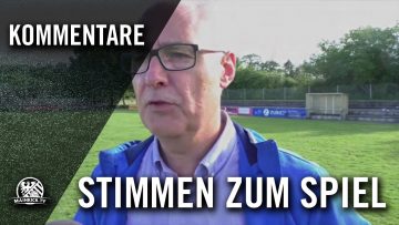 Die Stimmen zum Spiel (SKV Rot-Weiß Darmstadt – 1. FC Schwalmstadt, Aufstiegsrelegation Hessenliga)
