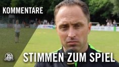 Die Stimmen zum Spiel (Sportfreunde Hamborn 07 – DJK Vierlinden, Bezirksliga Niederrhein)