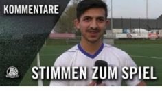 Die Stimmen zum Spiel | SpVg Blau Gelb Schwerin – SV Wacker Obercastrop (24. Spieltag, Bezirksliga)