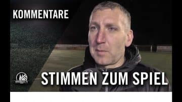 Die Stimmen zum Spiel | SpVg Frechen 20 – FC Hürth (Finale, Rudi-Rathmann-Cup 2018)