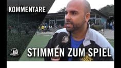 Die Stimmen zum Spiel | SpVg. Frechen 20 U16 – DJK Victoria 1919 Frechen U17 (Testspiel)