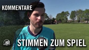 Die Stimmen zum Spiel (SpVg. Rheinkassel-Langel – SV Gremberg-Humboldt, Kreisliga A, Staffel 1)