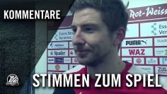Die Stimmen zum Spiel (SpVg Schonnebeck – Rot-Weiss Essen, 4. Runde, Niederrheinpokal 2016/2017)