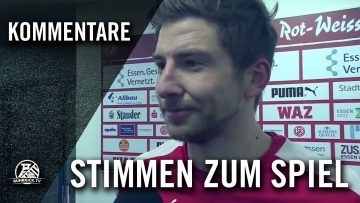 Die Stimmen zum Spiel (SpVg Schonnebeck – Rot-Weiss Essen, 4. Runde, Niederrheinpokal 2016/2017)