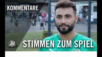 Die Stimmen zum Spiel | Spvg Schonnebeck – ETB SW Essen (5. Spieltag, Oberliga Niederrhein)