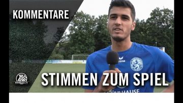 Die Stimmen zum Spiel | Spvg Schonnebeck – SSVg Velbert (3. Spieltag, Oberliga Niederrhein)
