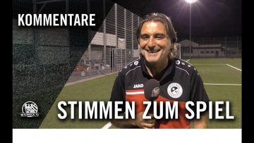 Die Stimmen zum Spiel | SpVgg 02 Griesheim – SG Rot-Weiss Frankfurt (2. Runde, Kreispokal Frankfurt)