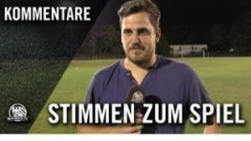 Die Stimmen zum Spiel | SpVgg 03 Fechenheim – TuS Makkabi Frankfurt (1. Runde, Kreispokal Frankfurt)