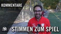 Die Stimmen zum Spiel | SpVgg 03 Neu-Isenburg II – SV Dreieichenhain | MAINKICK.TV