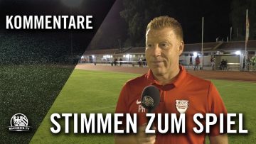 Die Stimmen zum Spiel | SpVgg 03 Neu-Isenburg – KSV Hessen-Kassel (Achtelfinale, Hessenpokal)