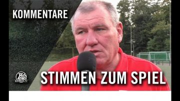 Die Stimmen zum Spiel | SpVgg Erkenschwick – Concordia Wiemelhausen (Westfalenliga, Staffel 2)