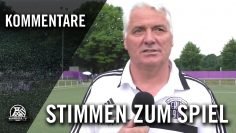 Die Stimmen zum Spiel (SpVgg Erle 19 – DJK Adler Riemke, Relegation zur Bezirksliga)
