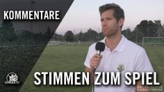 Die Stimmen zum Spiel | SpVgg Feldmoching – SC Maisach (Testspiel)