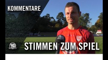 Die Stimmen zum Spiel | Spvgg. Neu-Isenburg – SV Rot-Weiss Hadamar (13.Spieltag, Hessenliga)