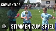 Die Stimmen zum Spiel (Spvgg. Seligenstadt – Sportfreunde Seligenstadt, U15 C-Junioren, Kreisliga A)