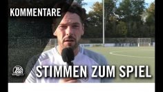 Die Stimmen zum Spiel | SpVgg Steele – SG Kupferdreh (10.Spieltag, Bezirksliga 6)