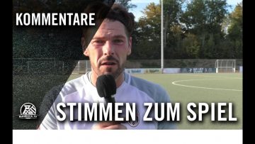 Die Stimmen zum Spiel | SpVgg Steele – SG Kupferdreh (10.Spieltag, Bezirksliga 6)