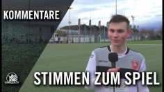 Die Stimmen zum Spiel | SpVgg Unterhaching U19 – ASV Neumarkt U19 (15. Spieltag, Bayernliga)