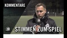 Die Stimmen zum Spiel | SSC Teutonia U19 – Tennis Borussia Berlin U19 (Achtelfinale, Pokal)
