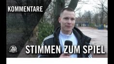 Die Stimmen zum Spiel | SSV Buer 07/28 U19 – SV Horst Emscher 08 U19 (10. Spieltag, Bezirksliga)