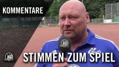Die Stimmen zum Spiel | SSV Leverkusen-Alkenrath – TuS Roland Bürrig (Testspiel)