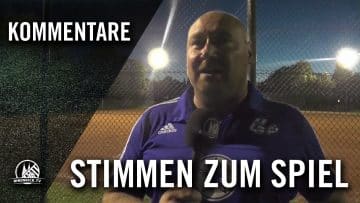 Die Stimmen zum Spiel (SSV Leverkusen-Alkenrath – SC West, 4. Runde, Bitburger-Pokal 16/17, Köln)