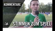 Die Stimmen zum Spiel | SSV Markranstädt – BSG Chemie Leipzig (Testspiel)